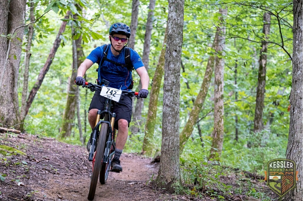 Man on a mountain bike